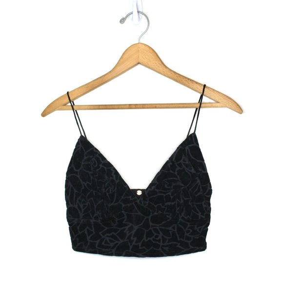 Free People One Carrie Flocked Bralette - Picture 4 of 11